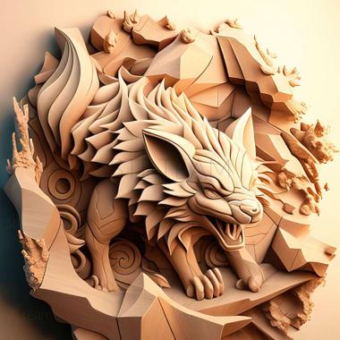 3D модель На Cloud Arcanine Rival Confrontation Отримайте Windie (STL)